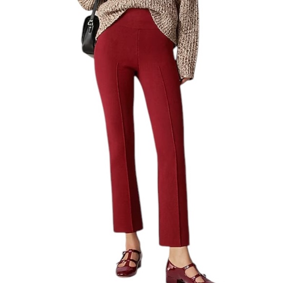 J. Crew Red Ankle Cropped Pants - Picture 1 of 8